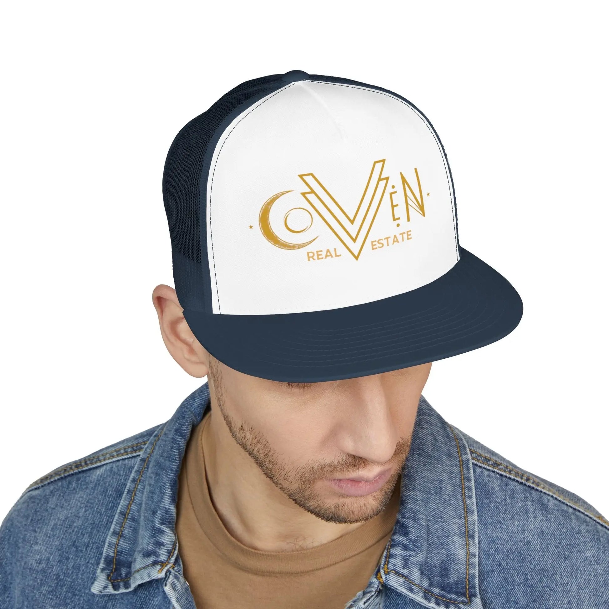 Coven Real Estate Trucker Hat Printify