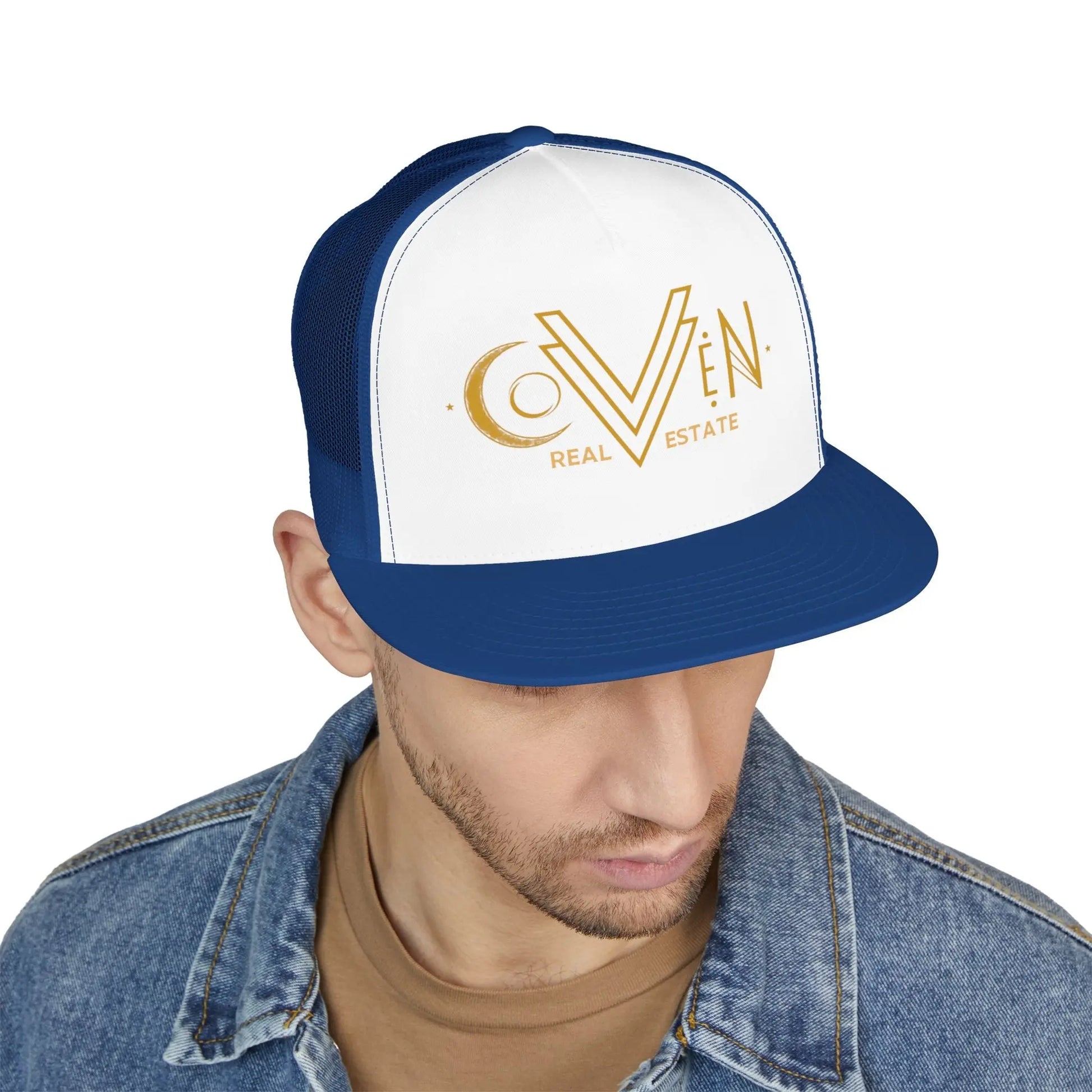 Coven Real Estate Trucker Hat Printify