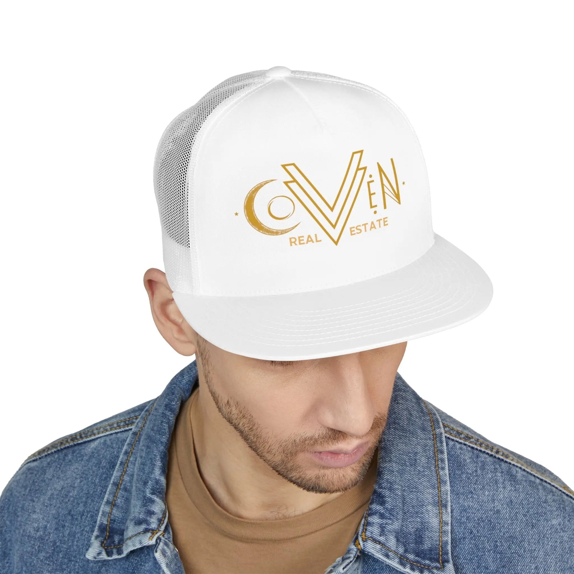Coven Real Estate Trucker Hat Printify