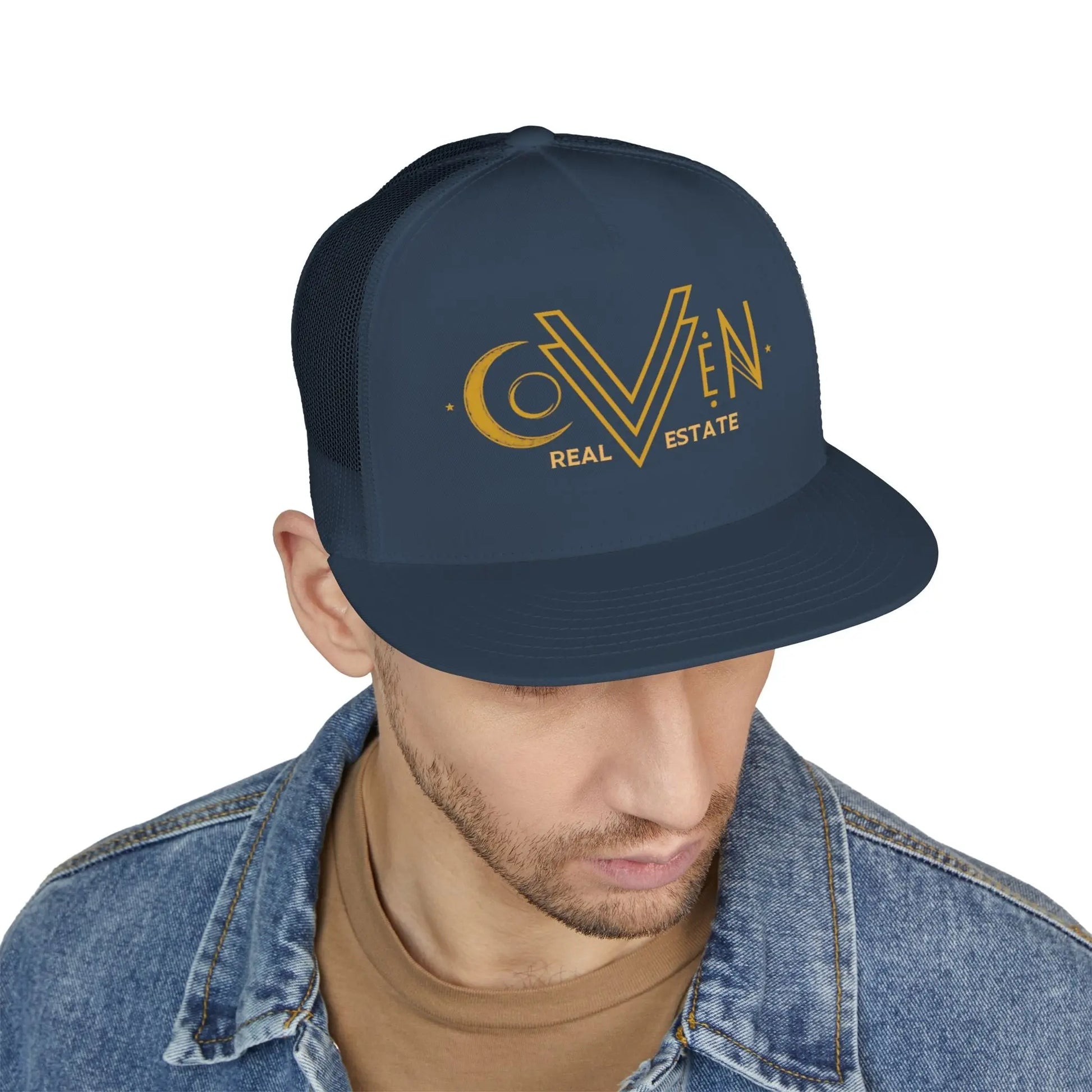 Coven Real Estate Trucker Hat Printify