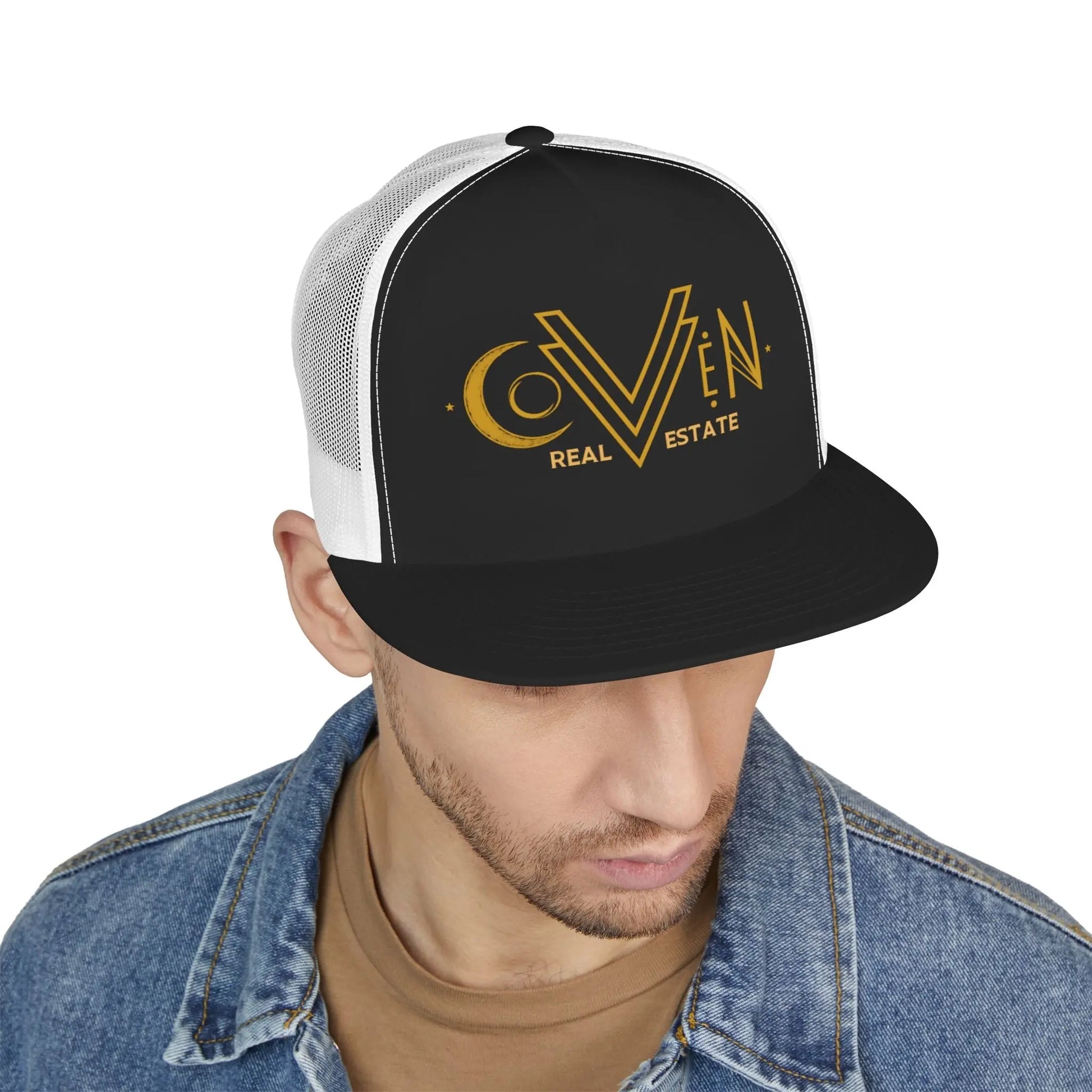 Coven Real Estate Trucker Hat Printify