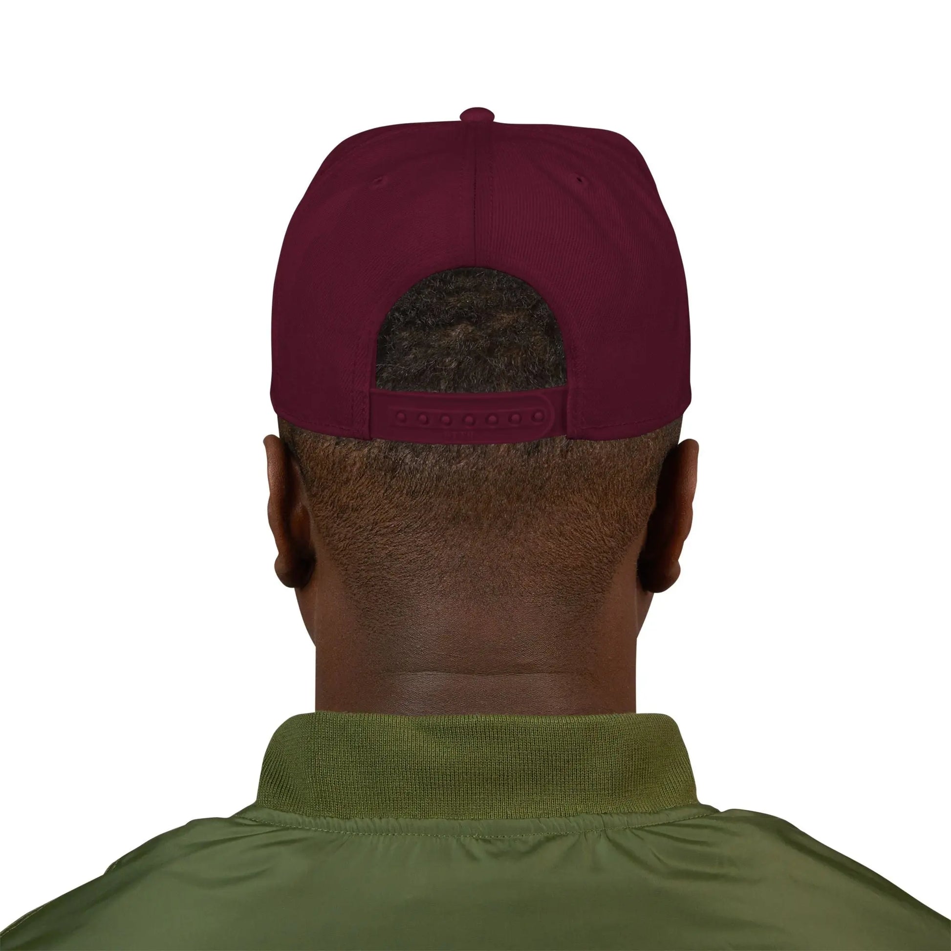 Coven Real Estate White Logo Embroidered 'Seven Estate' Snapback Hat — Flat Brim Streetwear Cap Printify