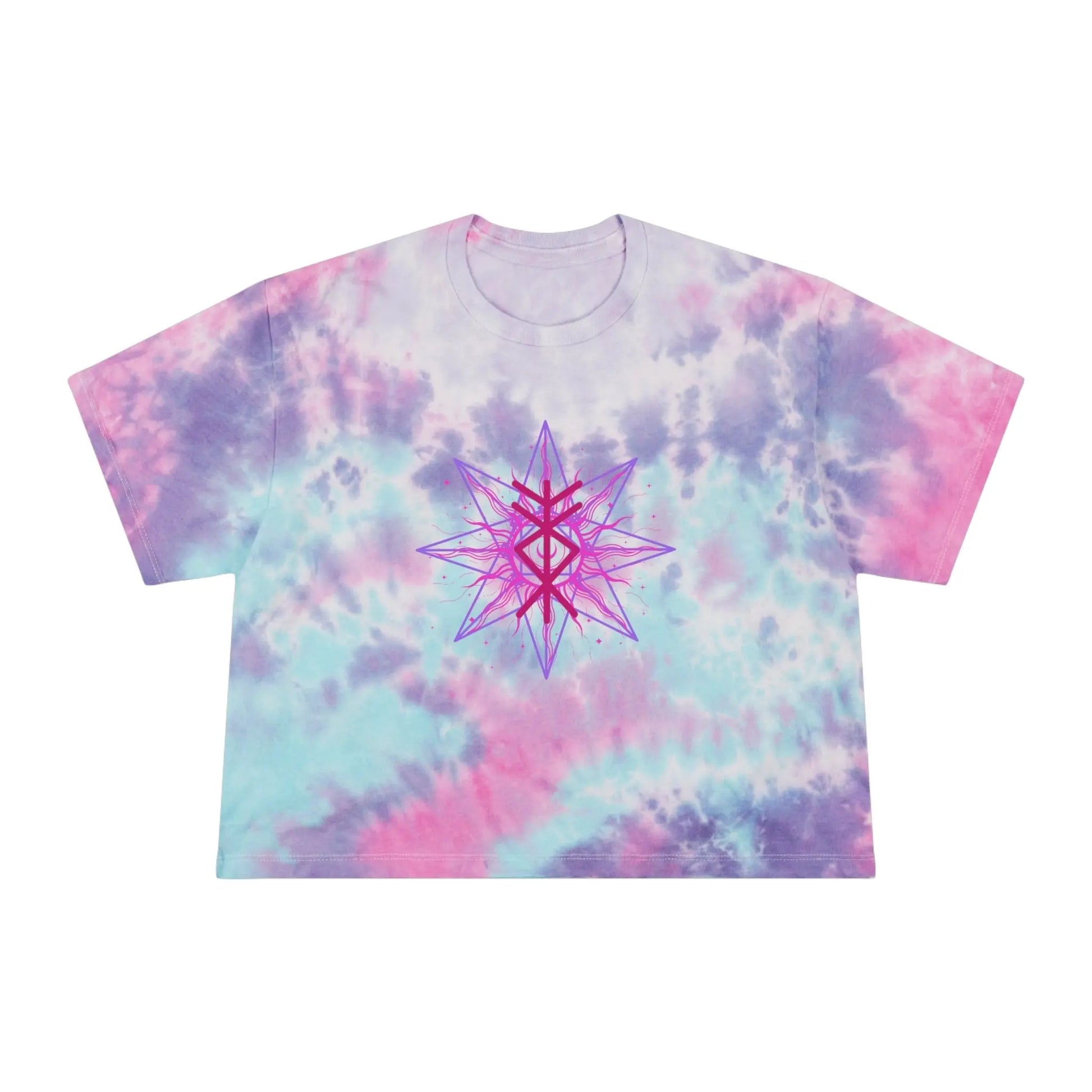 Divine Inheritance Tie-Dye Crop Tee Printify