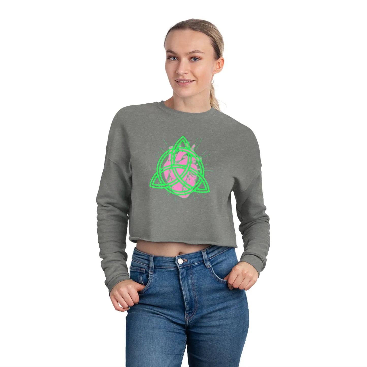 Eternal Bloom Cropped Sweatshirt Printify
