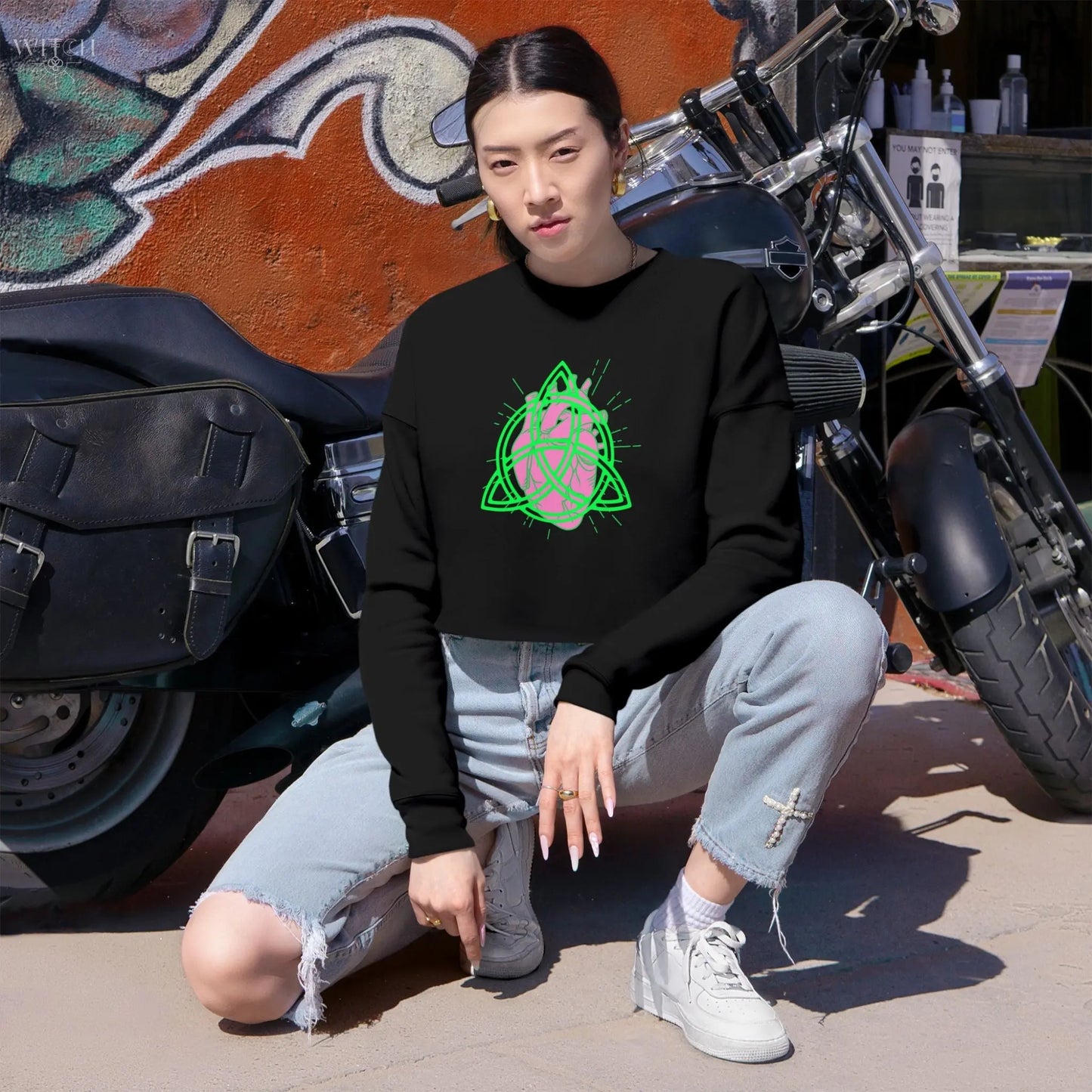 Eternal Bloom Cropped Sweatshirt Printify