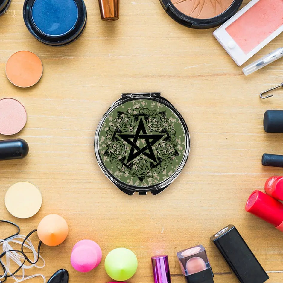 Green Witch Compact Mirror Round Quadra Marketplace