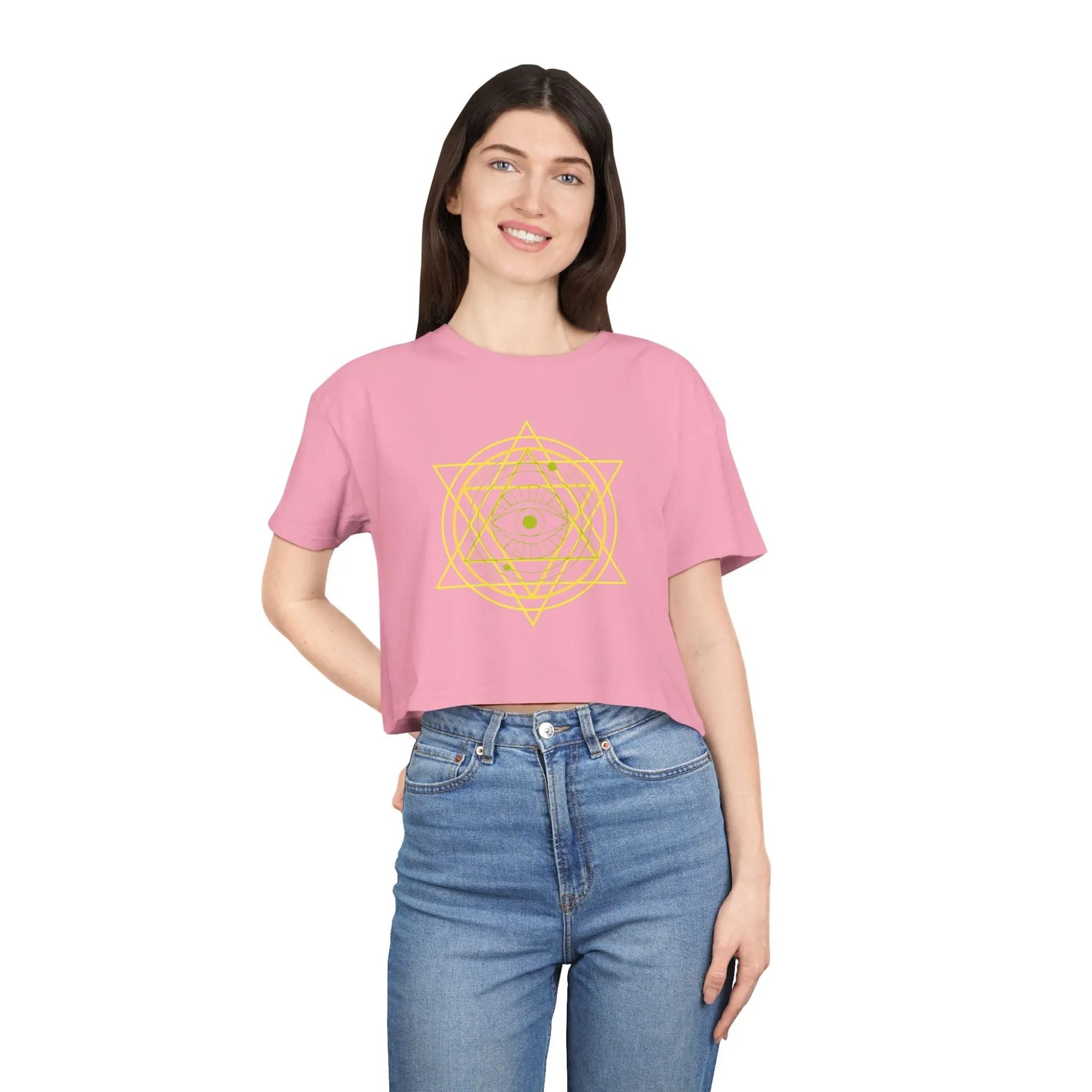 Inner Star Crop Tee Printify