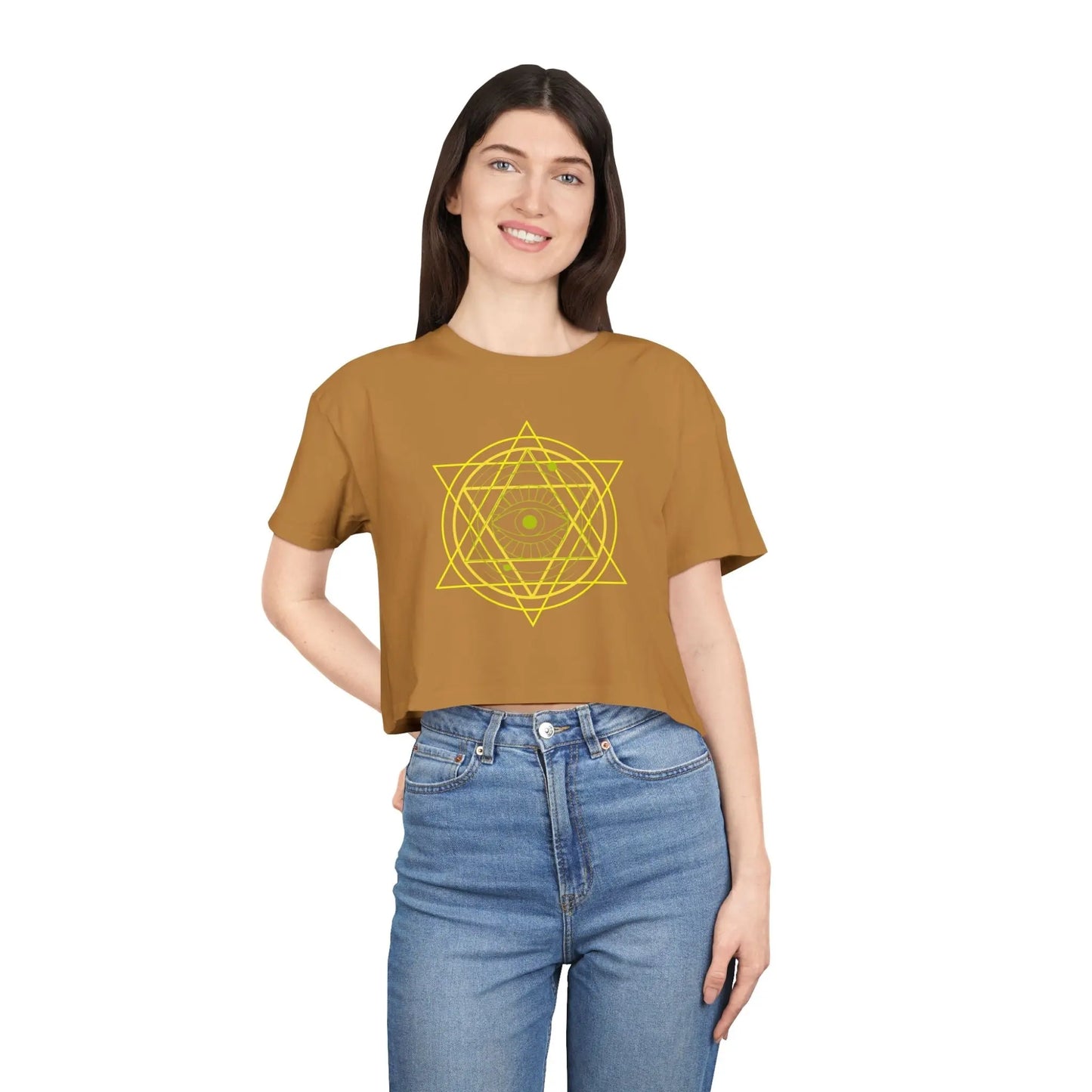 Inner Star Crop Tee Printify