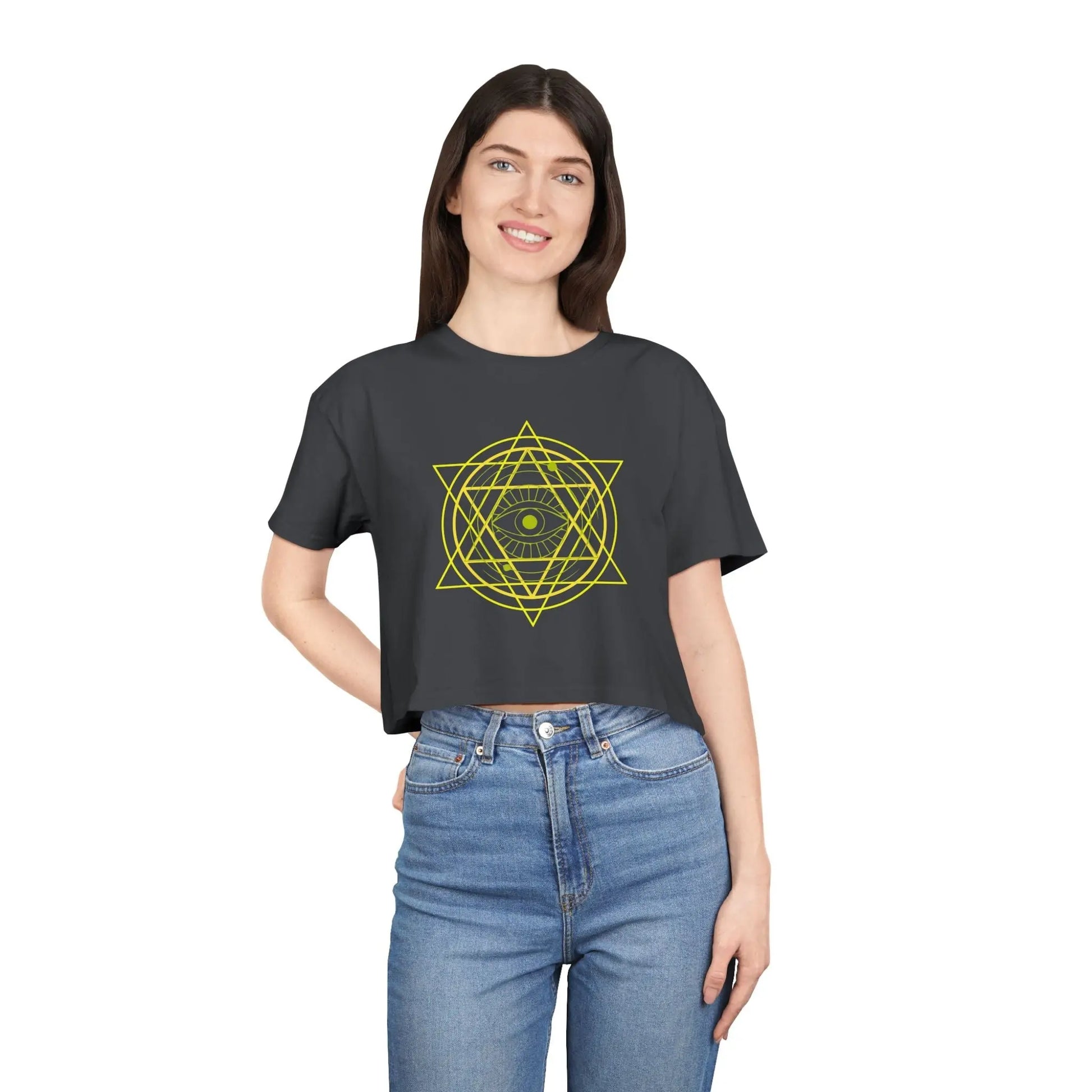 Inner Star Crop Tee Printify