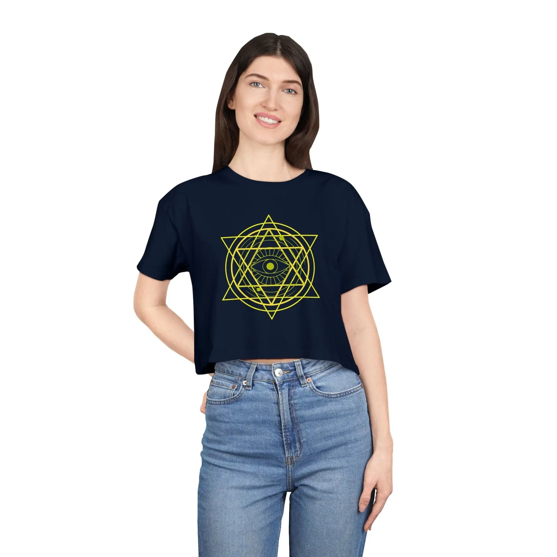 Inner Star Crop Tee Printify