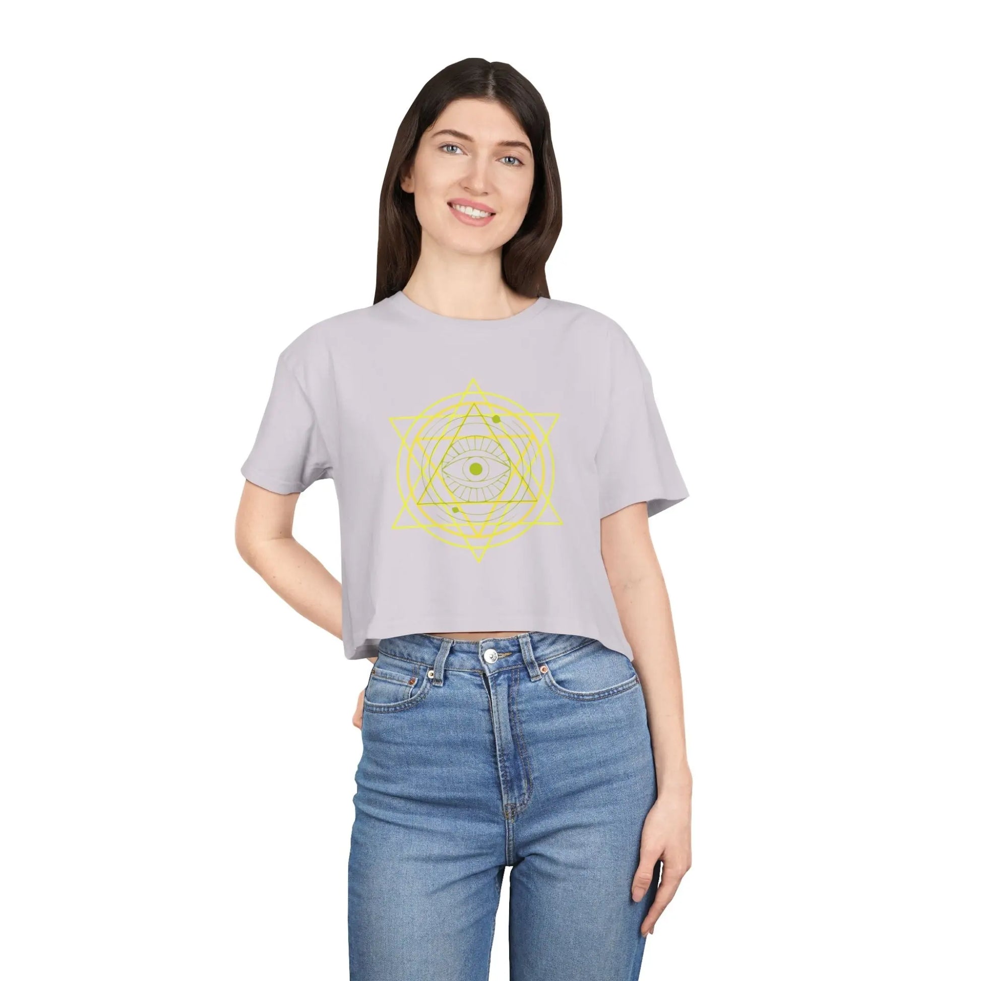 Inner Star Crop Tee Printify