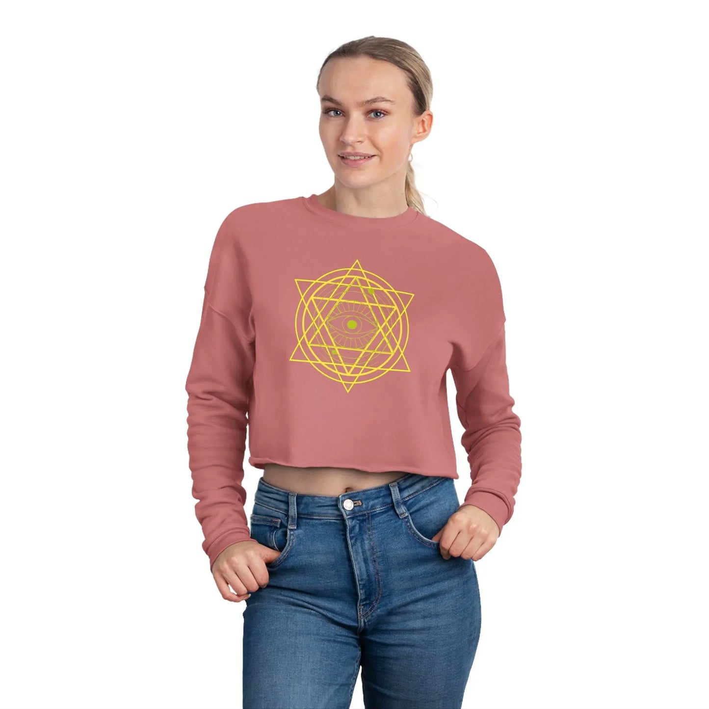 Inner Star Cropped Sweatshirt Printify
