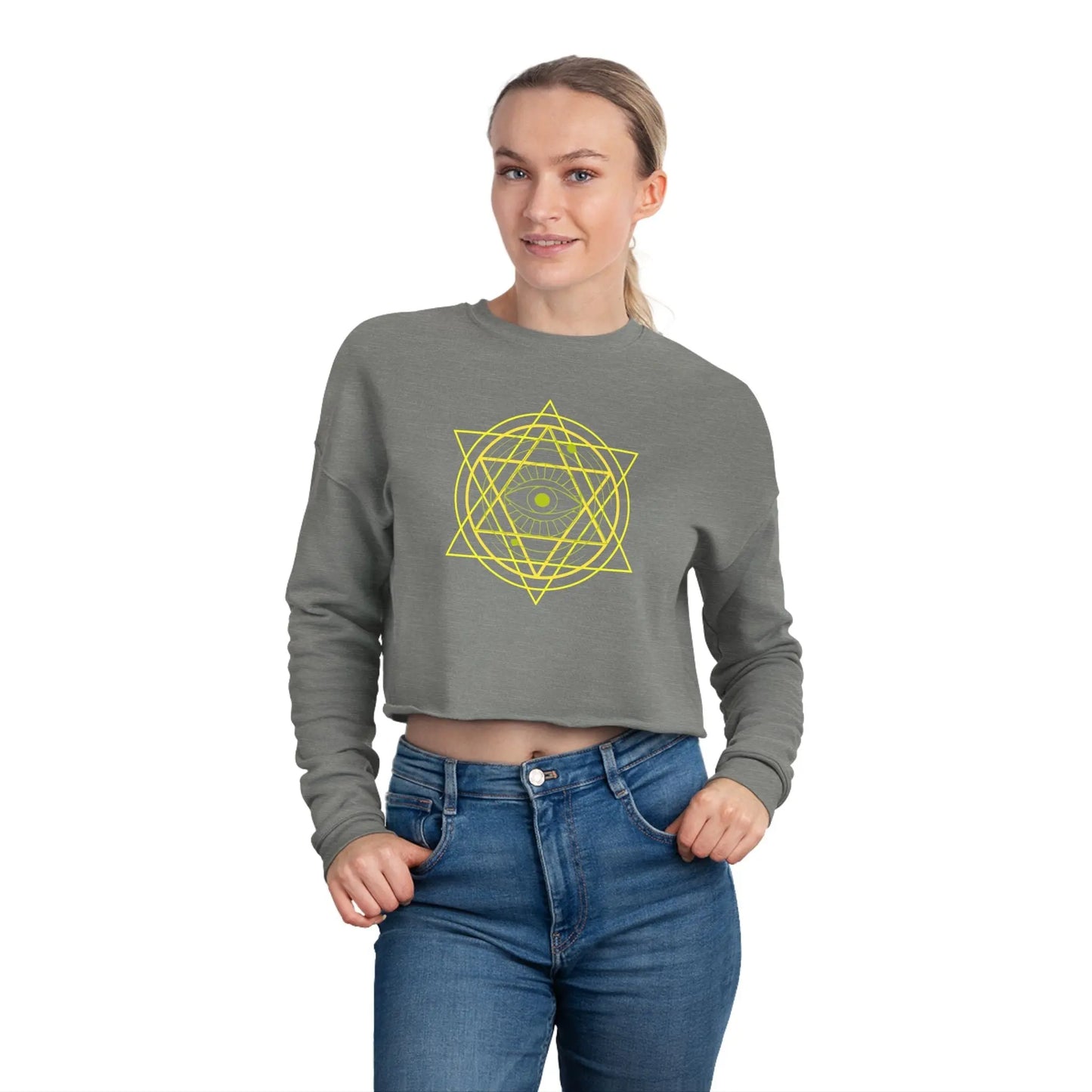 Inner Star Cropped Sweatshirt Printify