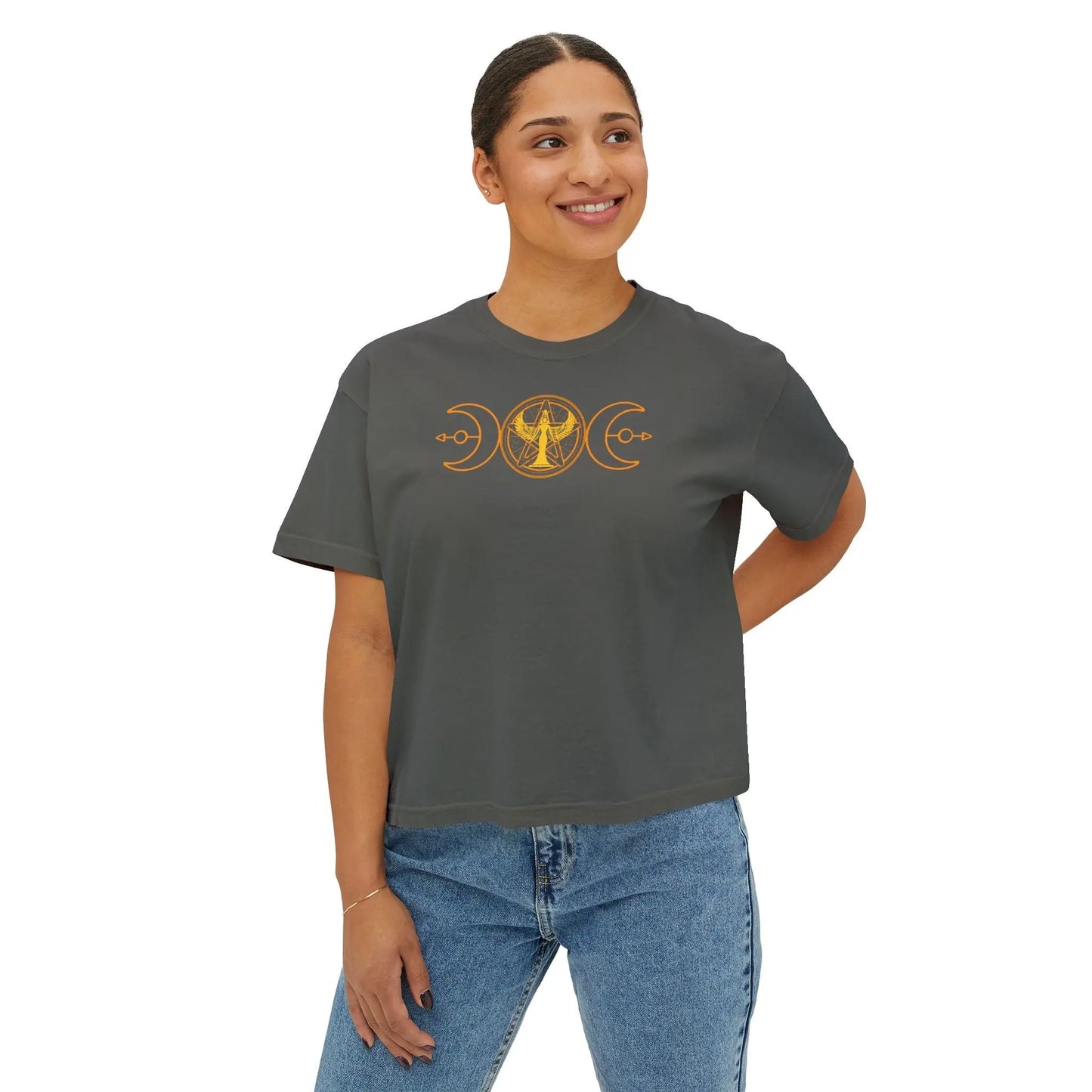 Lunar Flow Boxy Tee Printify