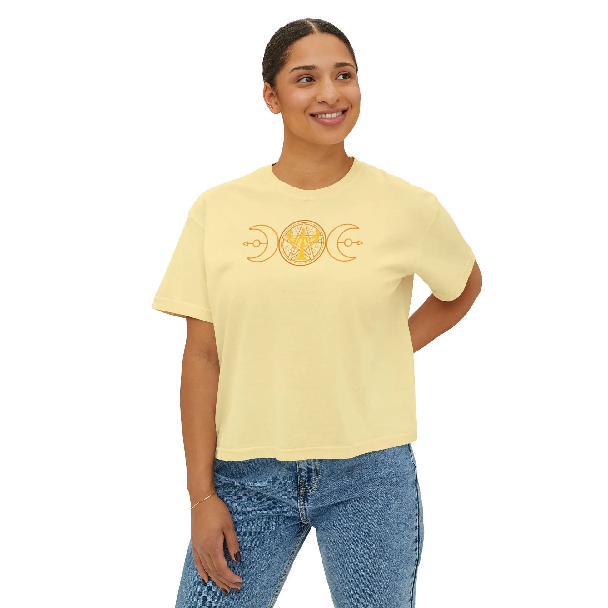 Lunar Flow Boxy Tee Printify