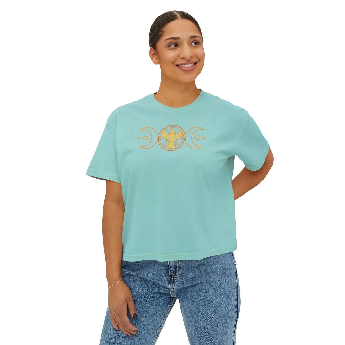 Lunar Flow Boxy Tee Printify
