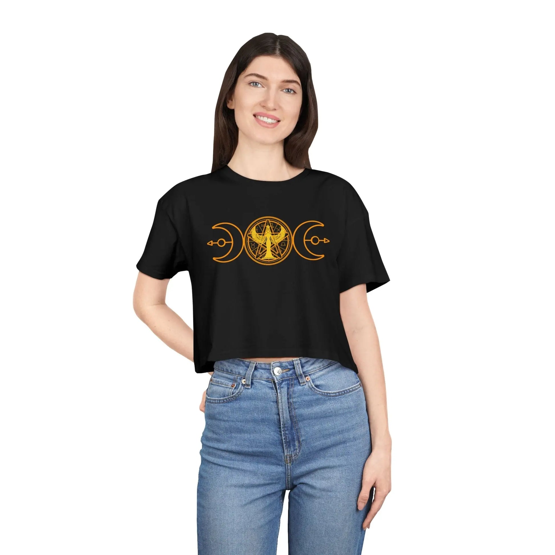 Lunar Flow Crop Tee Printify