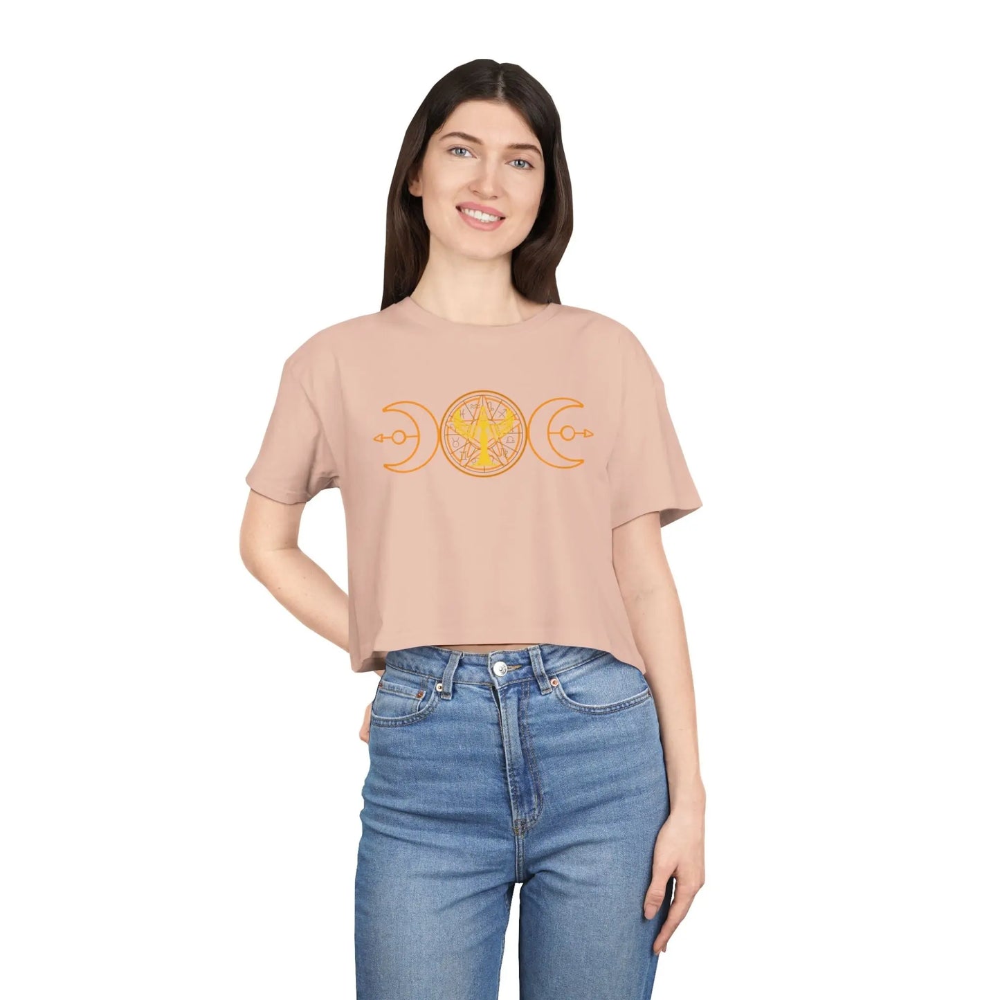 Lunar Flow Crop Tee Printify