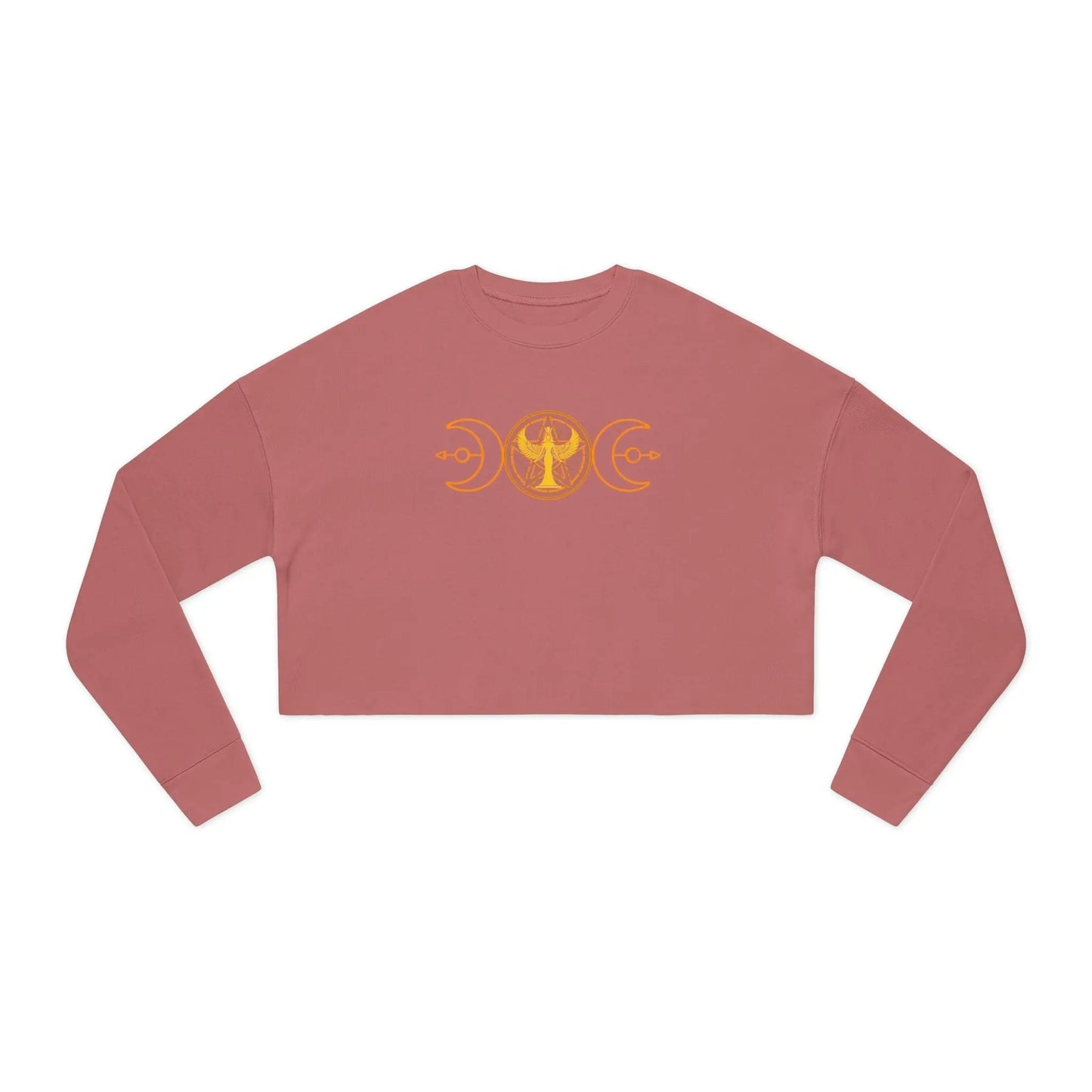 Lunar Flow Cropped Sweatshirt Printify