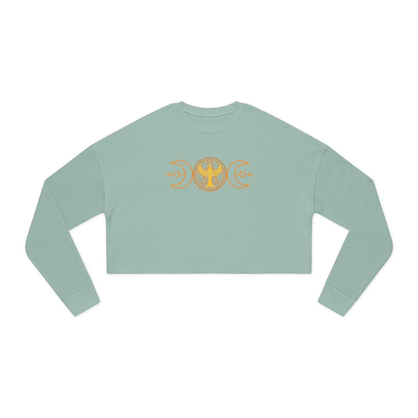 Lunar Flow Cropped Sweatshirt Printify