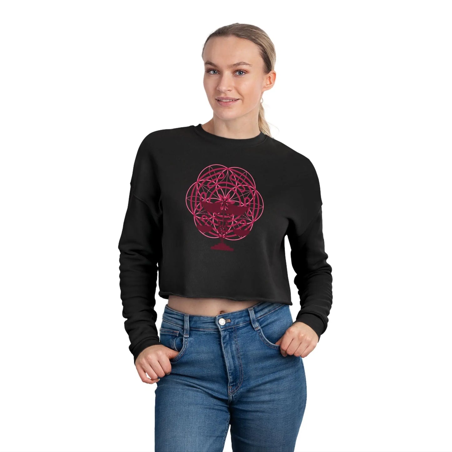 Mother Shadow Cropped Sweatshirt Printify