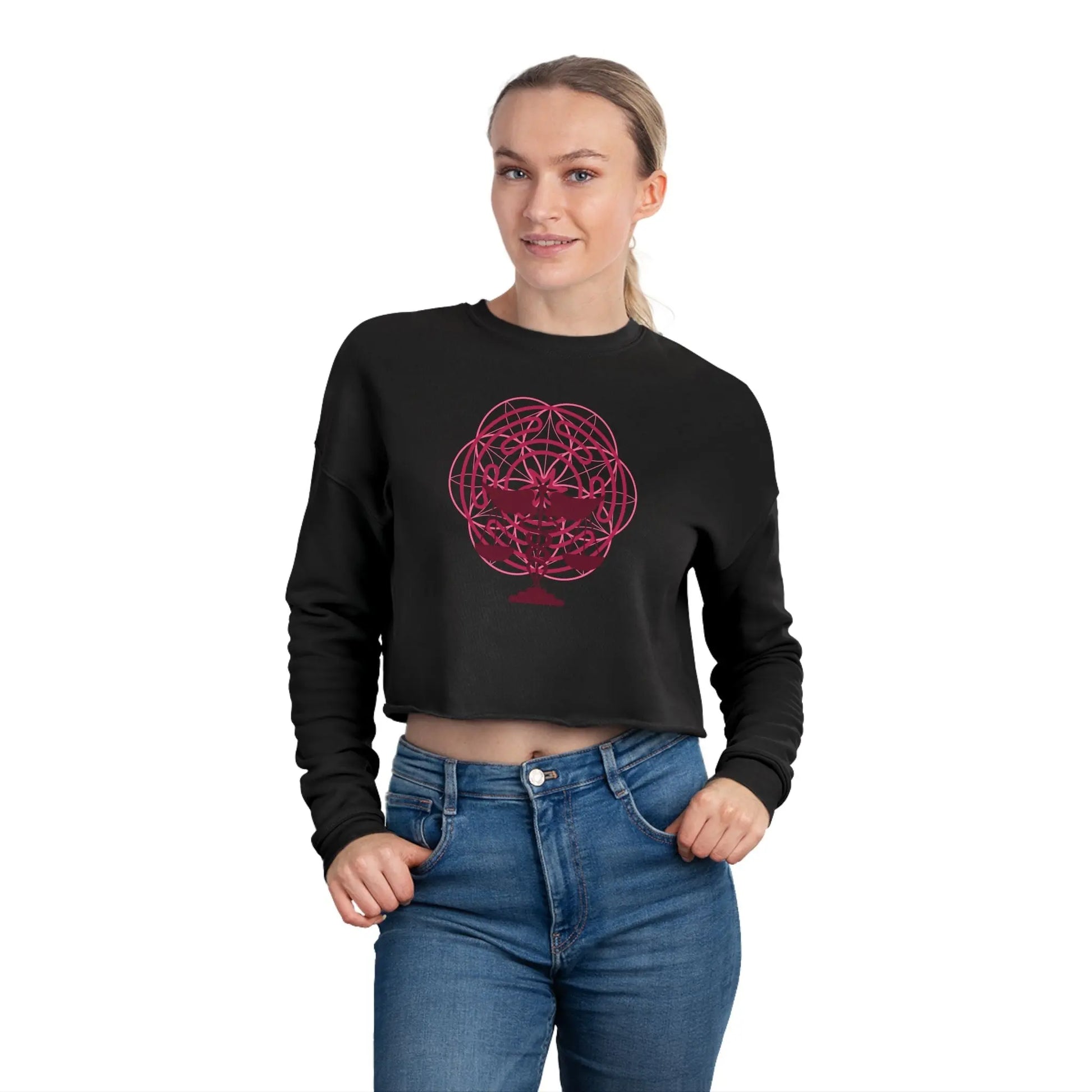 Mother Shadow Cropped Sweatshirt Printify