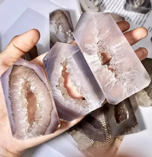Natural Geode Agate Crystal Point Tower Witchy Things