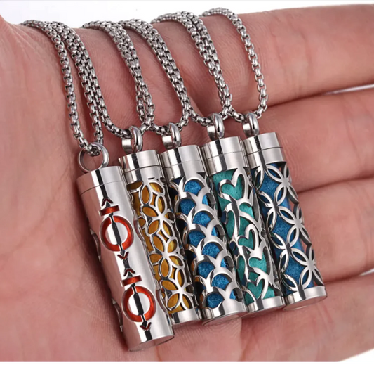 Stainless Steel Essential Oil Diffuser Necklace