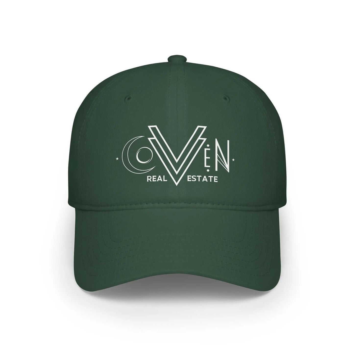 Real Estate Logo Baseball Cap — Coven Real Estate Low-Profile Hat Printify