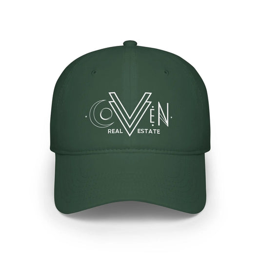 Real Estate Logo Baseball Cap — Coven Real Estate Low-Profile Hat Printify