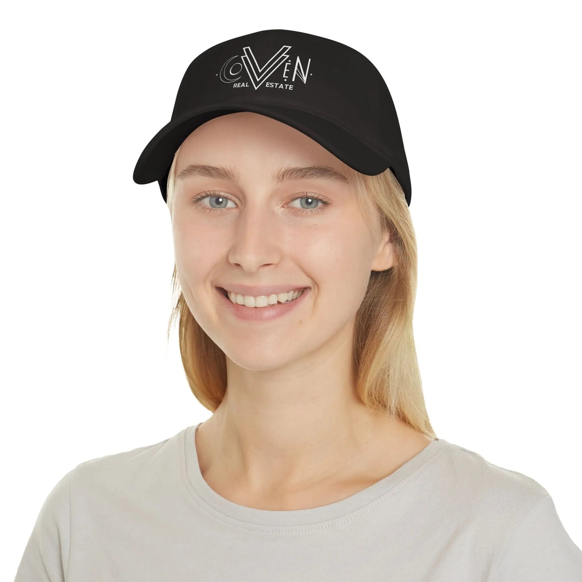 Real Estate Logo Baseball Cap — Coven Real Estate Low-Profile Hat Printify