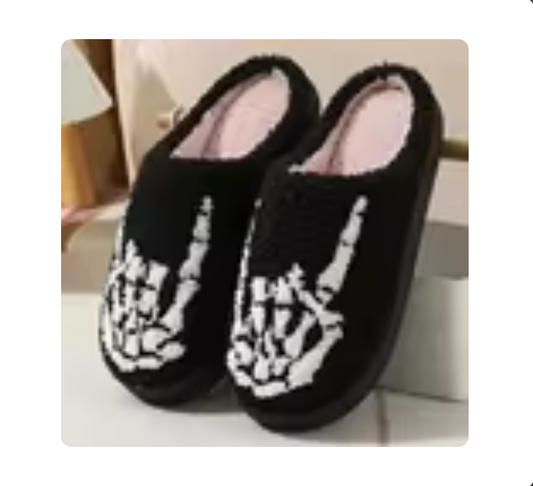 Skeleton Hand Slippers