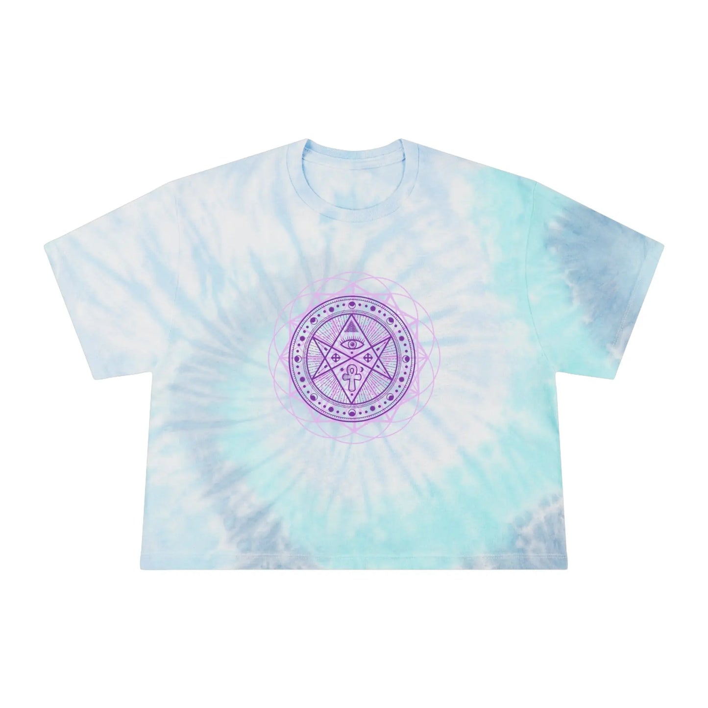 Sovereign Union Tie-Dye Crop Tee Printify