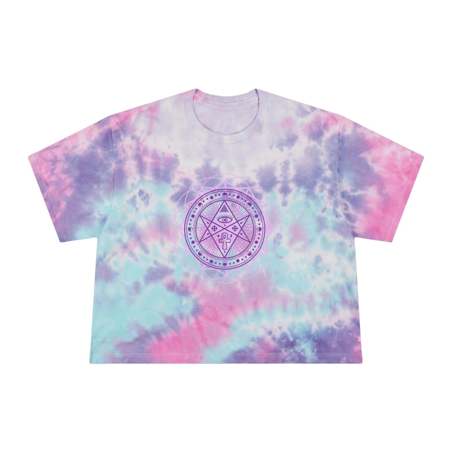 Sovereign Union Tie-Dye Crop Tee Printify