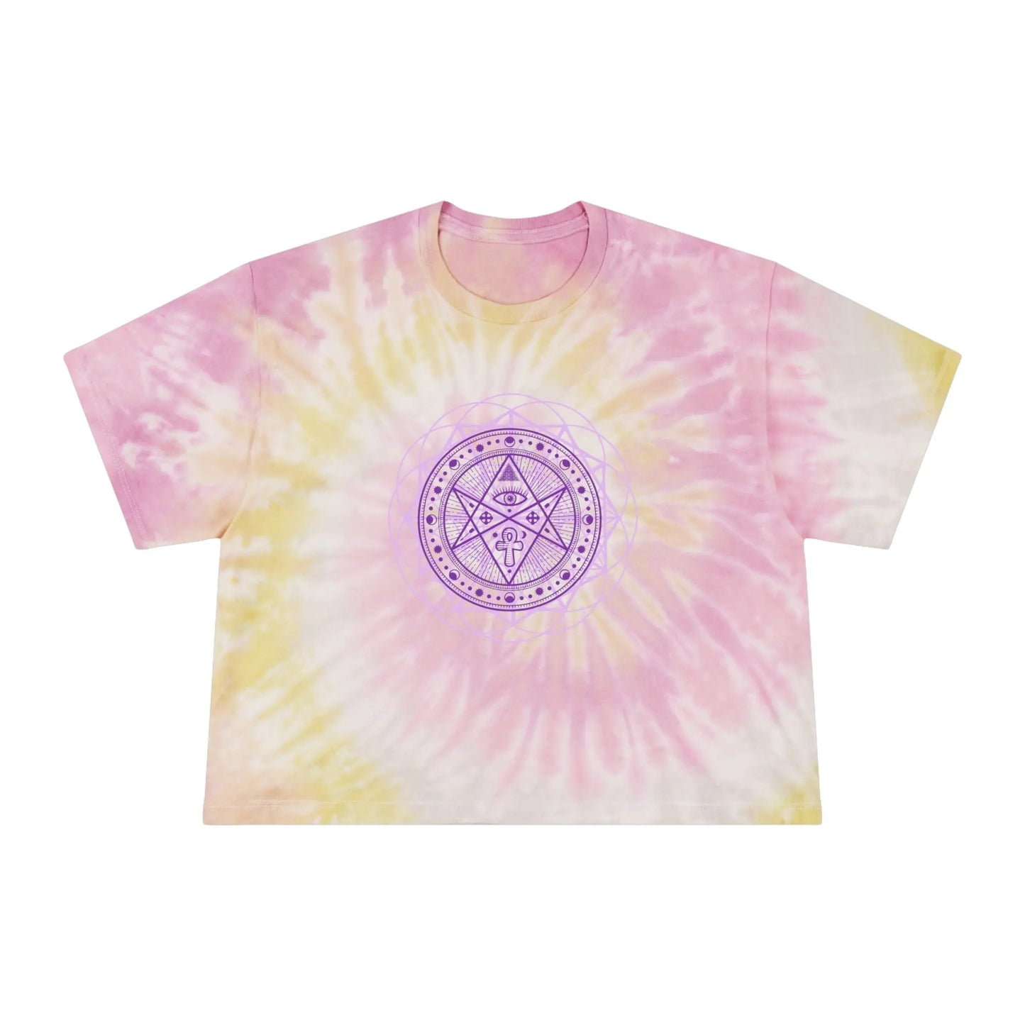 Sovereign Union Tie-Dye Crop Tee Printify