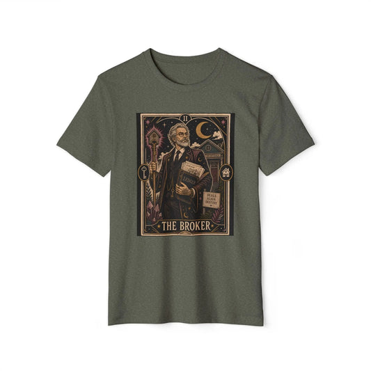 The Broker Tarot Card Vintage Tee Printify