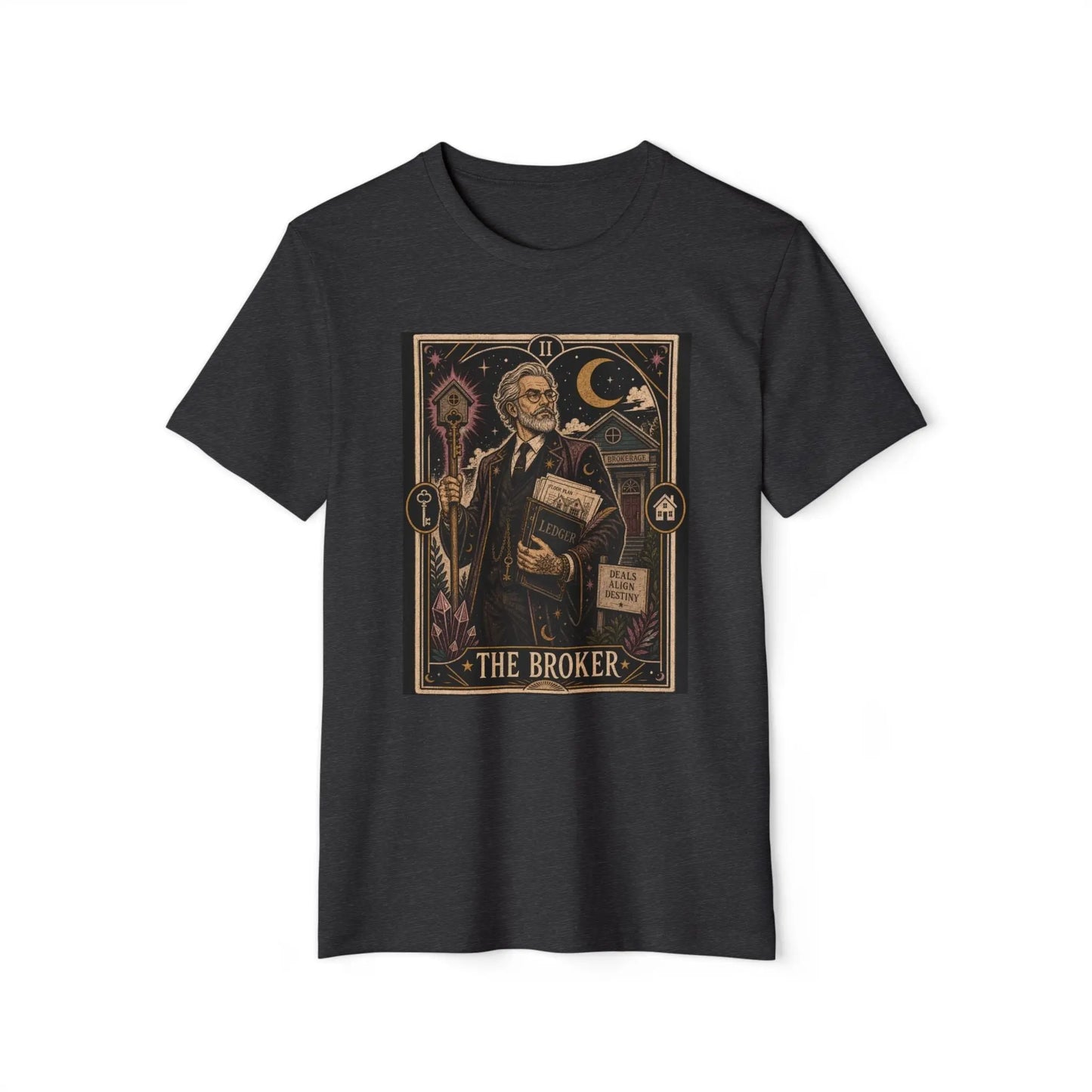 The Broker Tarot Card Vintage Tee Printify