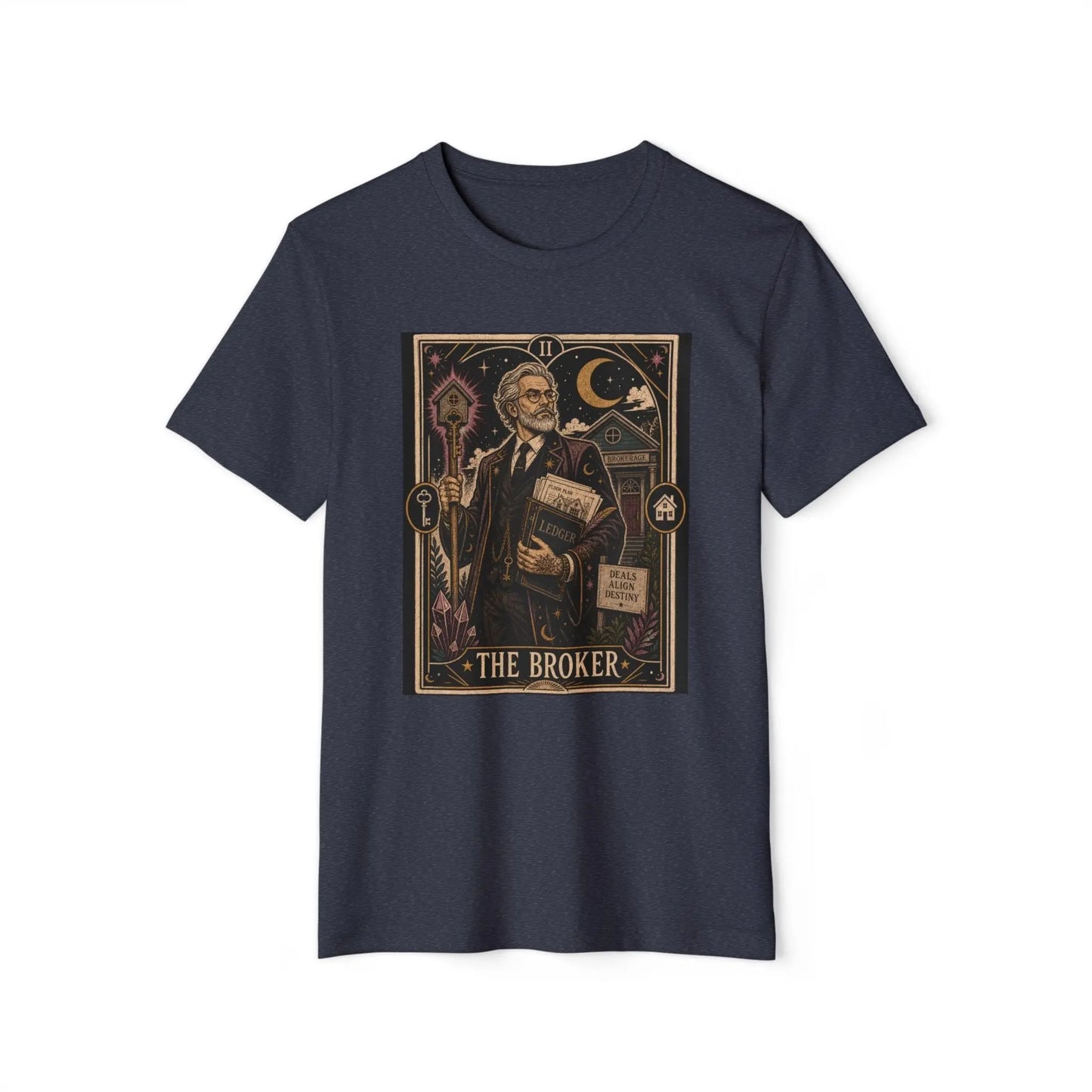 The Broker Tarot Card Vintage Tee Printify