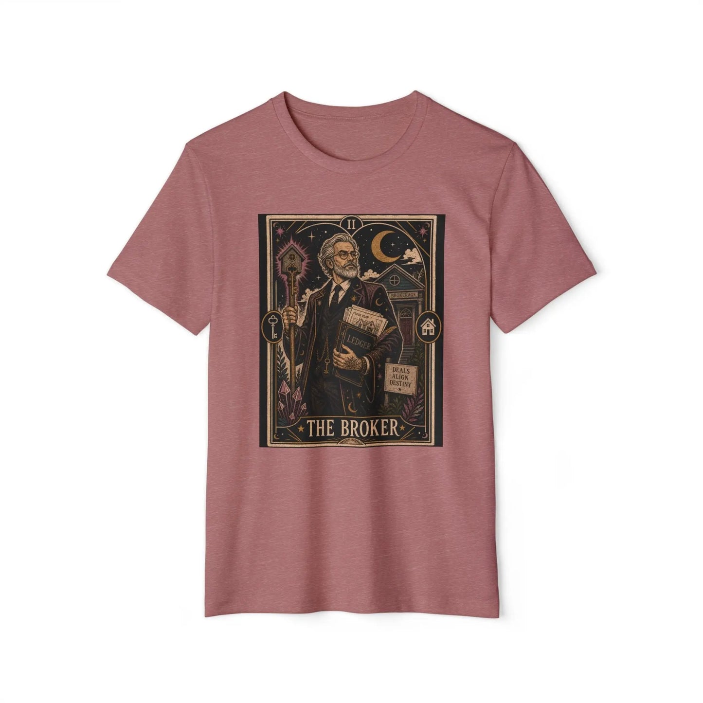 The Broker Tarot Card Vintage Tee Printify