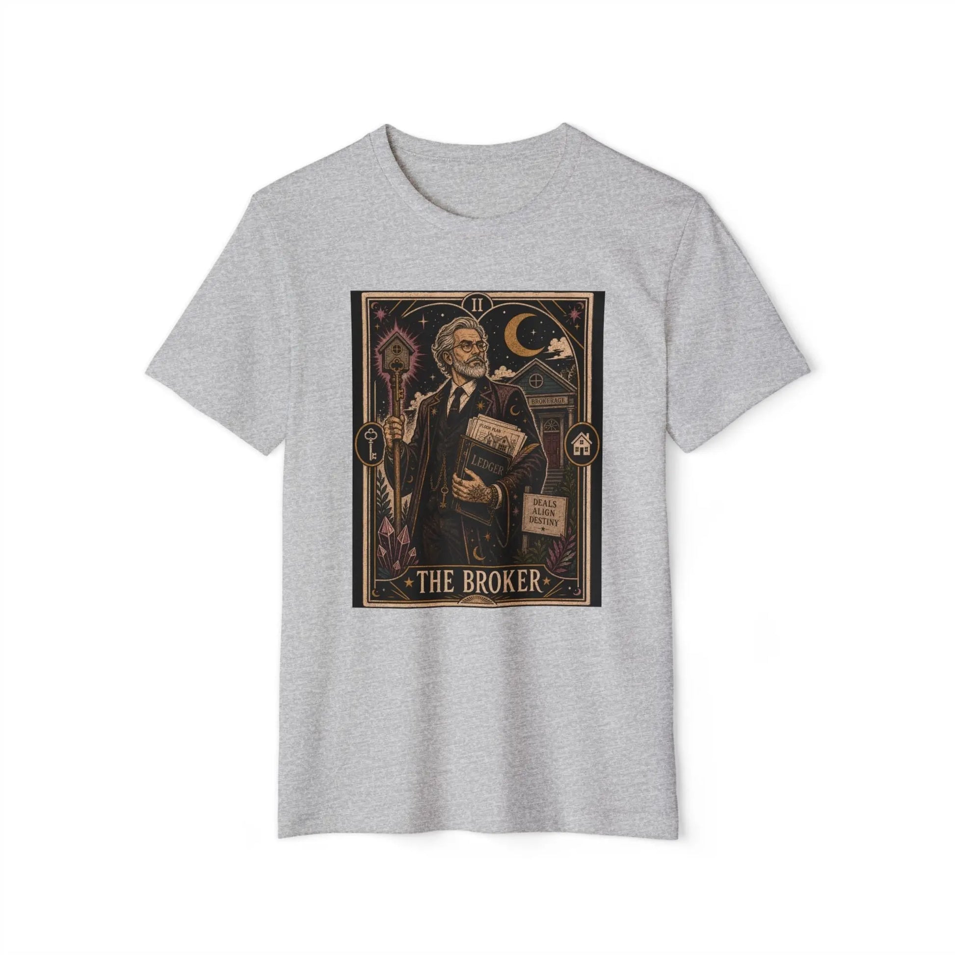 The Broker Tarot Card Vintage Tee Printify