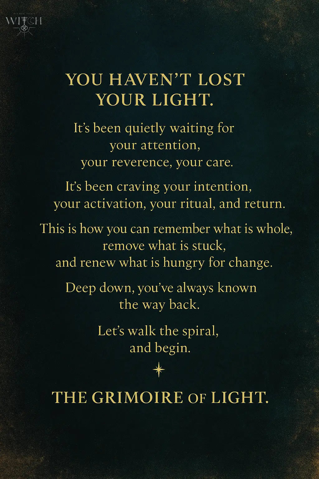 The Grimoire of Light Witchy Things