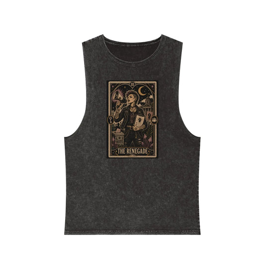 The Renegade Tarot Card Stonewashed Tank Printify