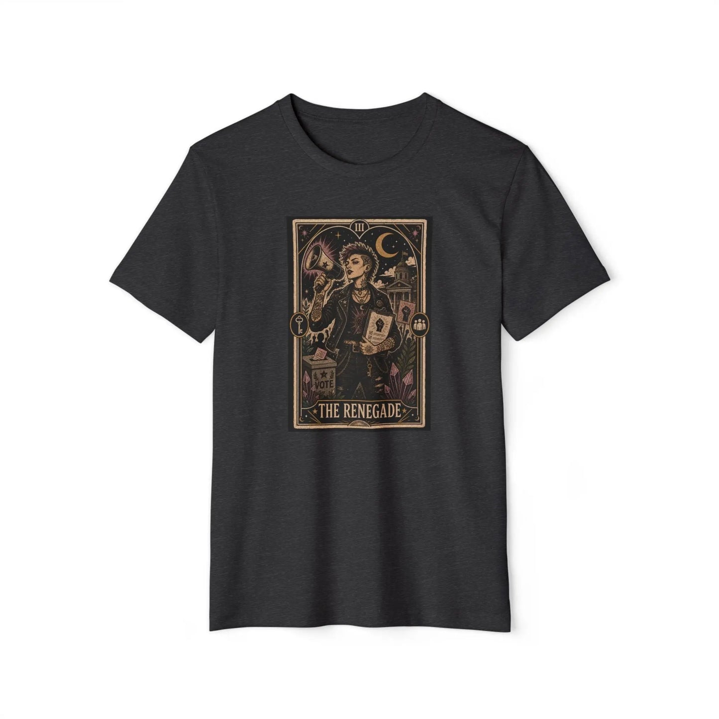 The Renegade Tarot Card Tee: Ritual of Civic Activism Printify
