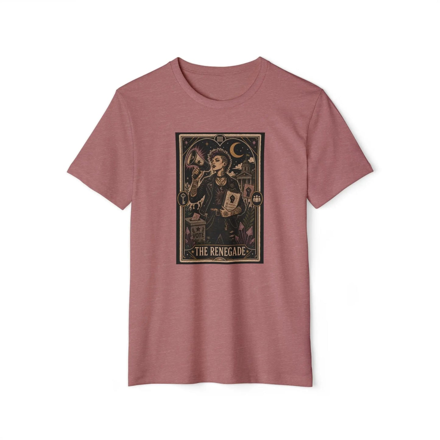 The Renegade Tarot Card Tee: Ritual of Civic Activism Printify