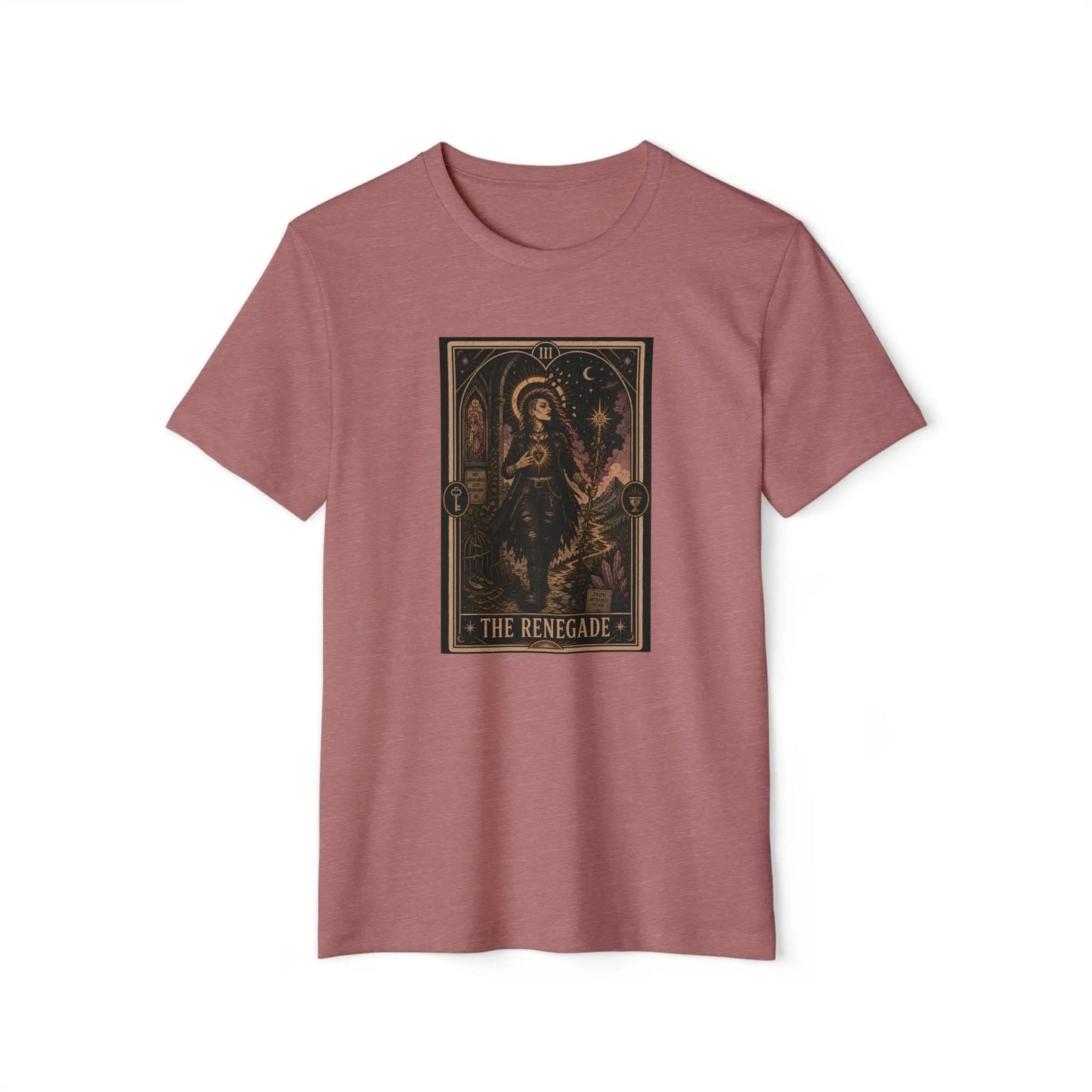 The Renegade Tarot Card Tee: Ritual of Fearless Faith Printify
