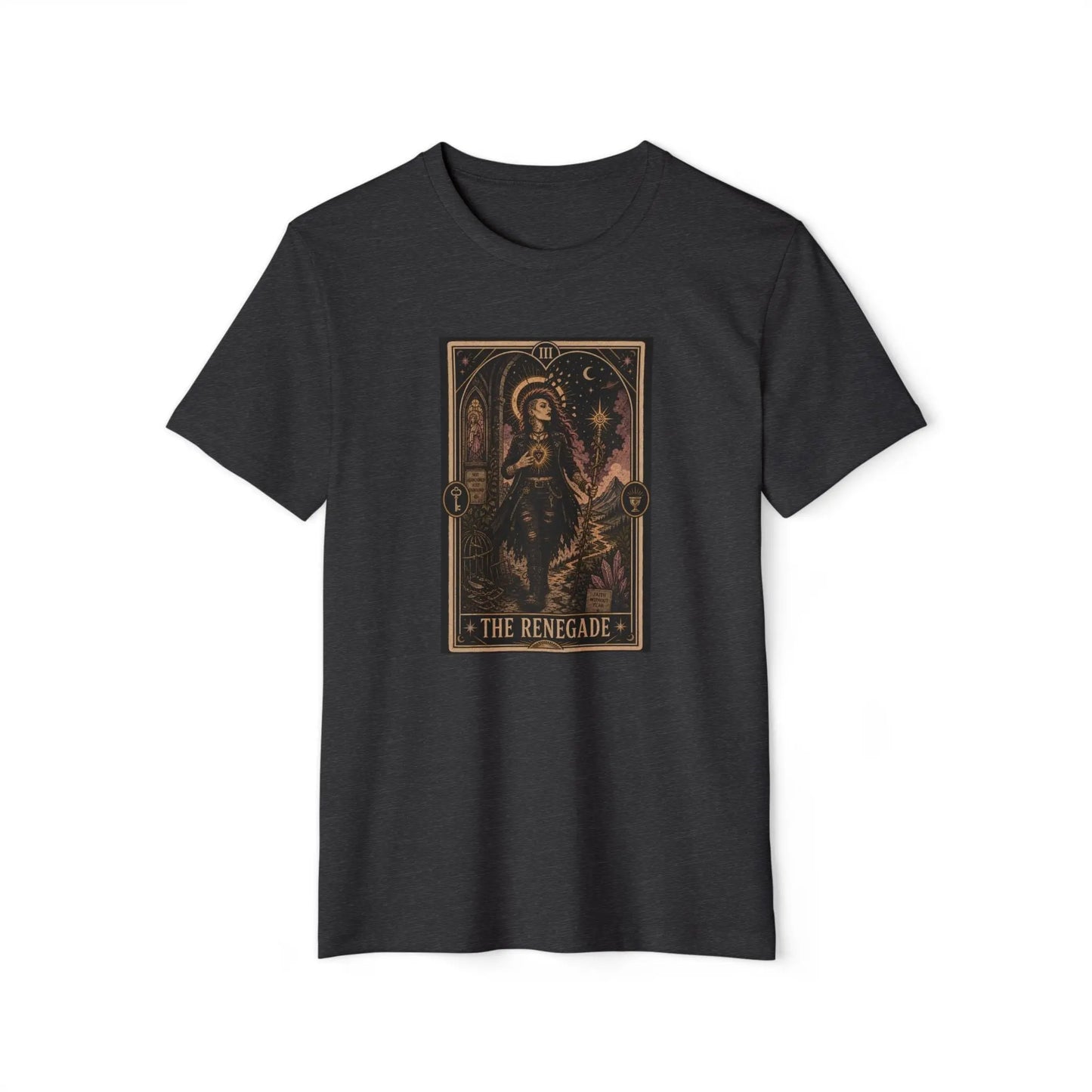 The Renegade Tarot Card Tee: Ritual of Fearless Faith Printify