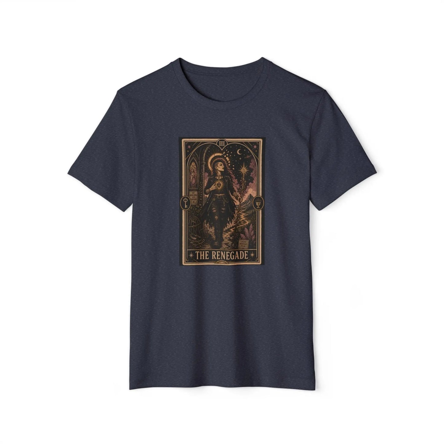 The Renegade Tarot Card Tee: Ritual of Fearless Faith Printify