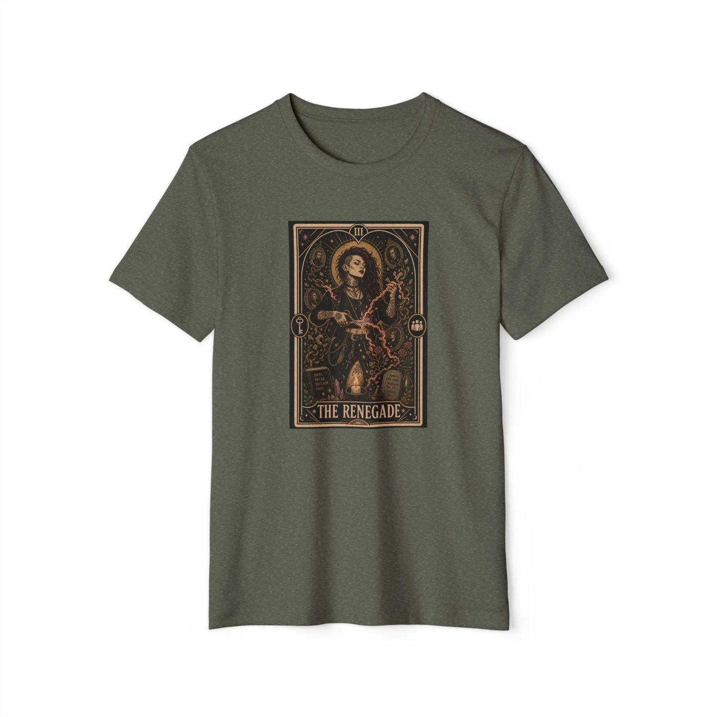 The Renegade Tarot Card Tee: Ritual of Reclamation-Cursebreaker Printify