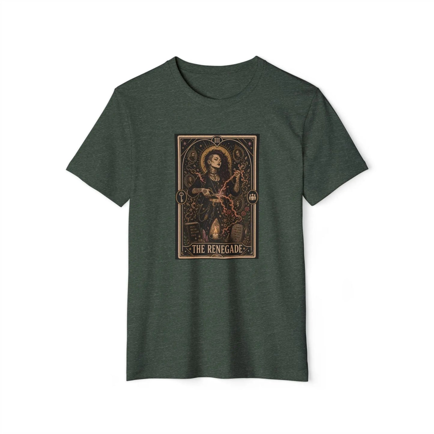 The Renegade Tarot Card Tee: Ritual of Reclamation-Cursebreaker Printify
