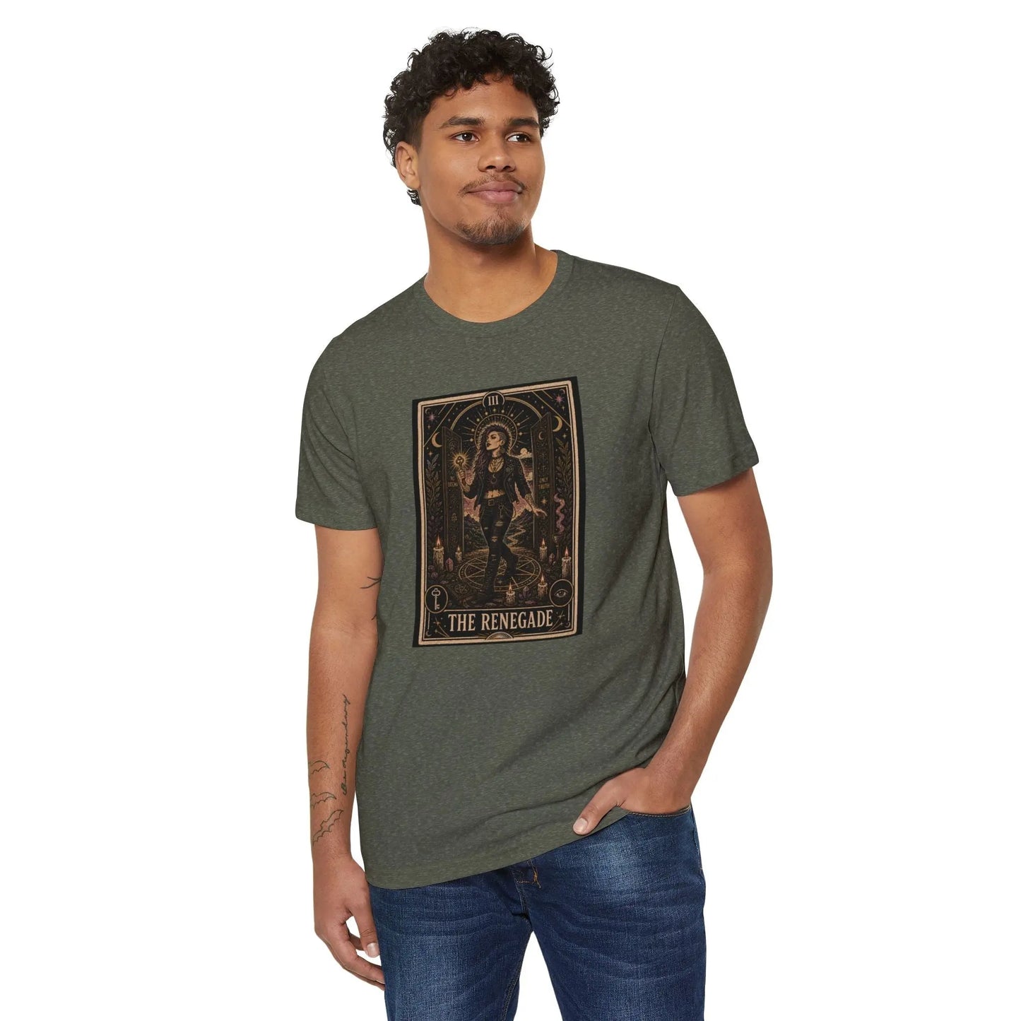The Renegade Tarot Card Tee: The Ritual of Truth Printify